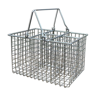 Stainless steel basket with 2 handles - 5 compartments