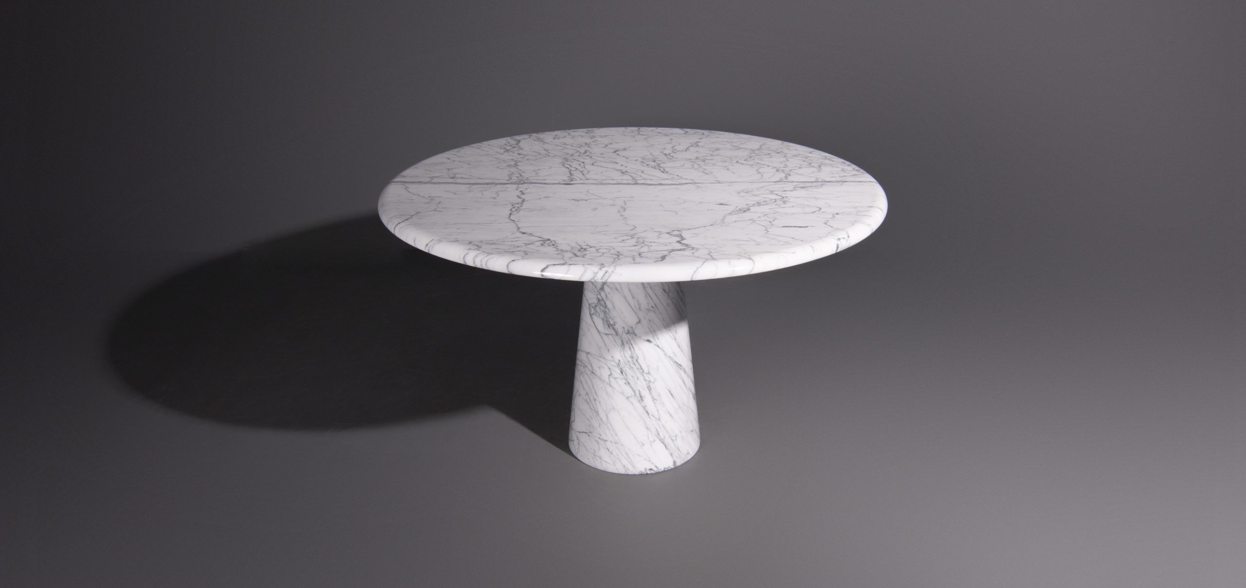 Carrara marble round dining table