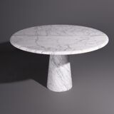 Carrara marble round dining table