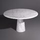 Carrara marble round dining table