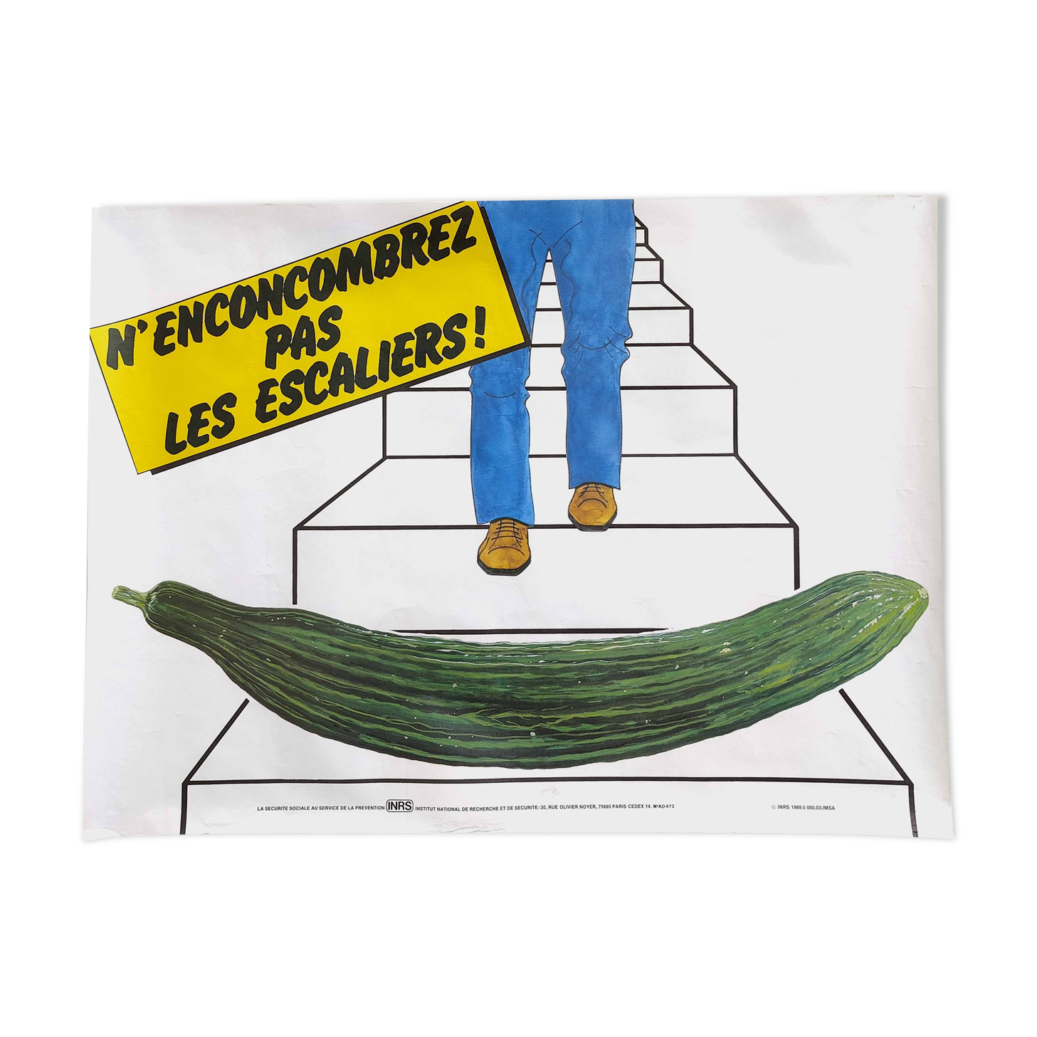 Vintage poster INRS 1989