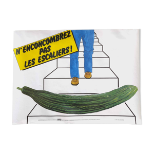 Affiche vintage INRS - 1989
