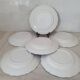 6 earthenware plates with floral and pastoral scene motifs