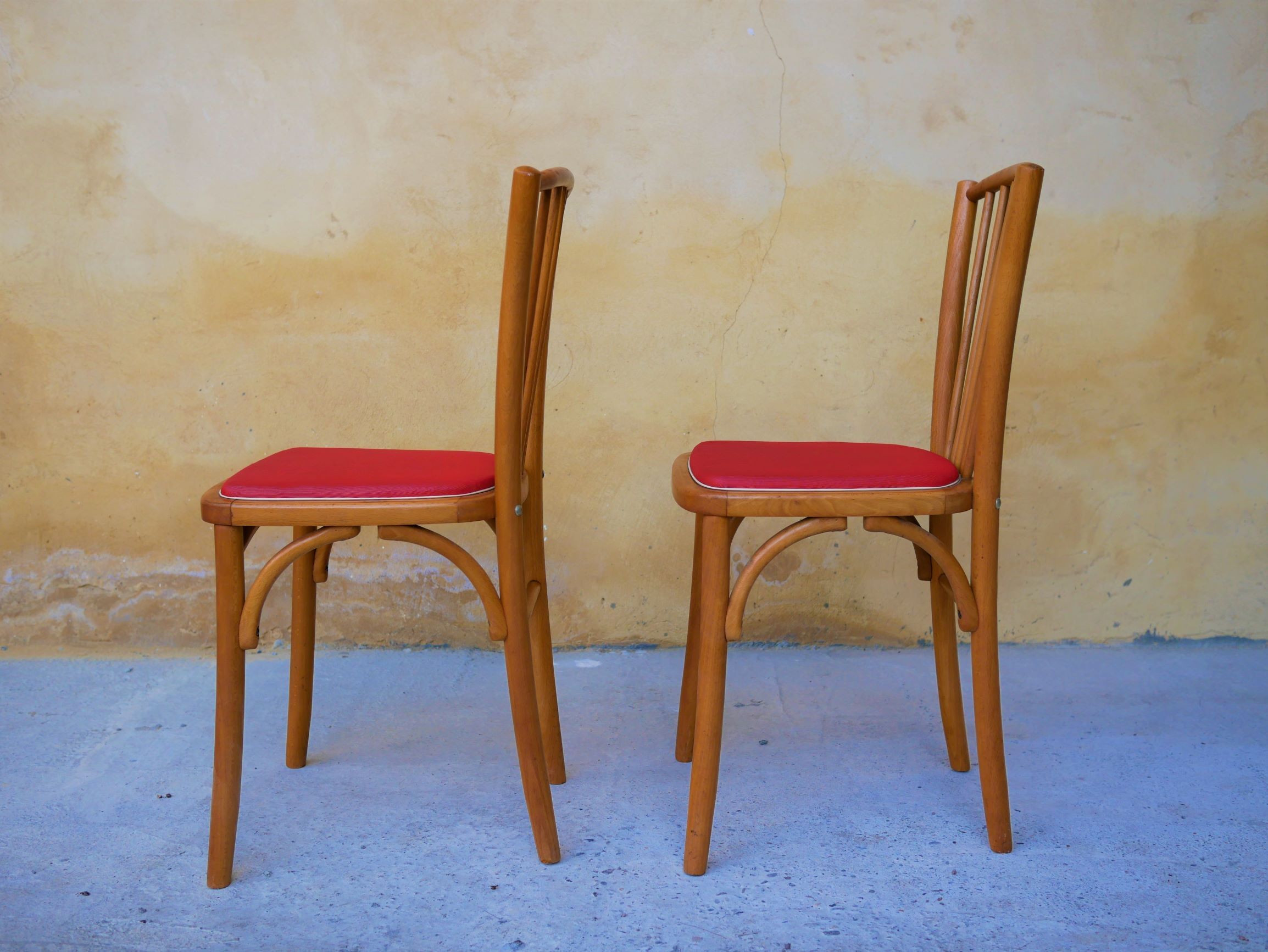 Pair of vintage bistro chairs