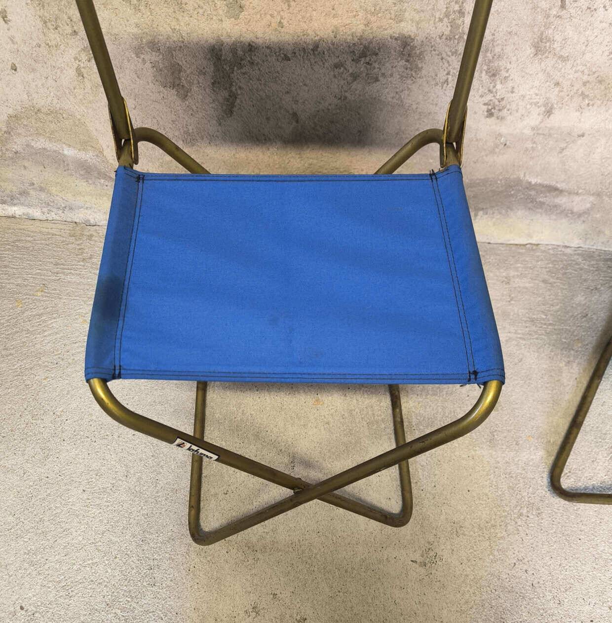 Vintage Lafuma camping chair pair