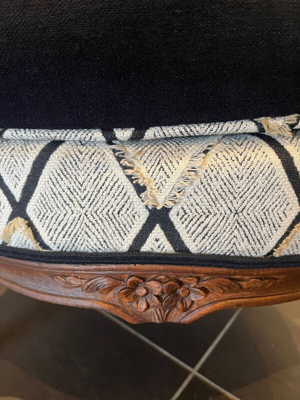 Fauteuil bergère, restauration complète traditionnelle