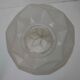 Art Deco faceted pressed glass globe pendant light
