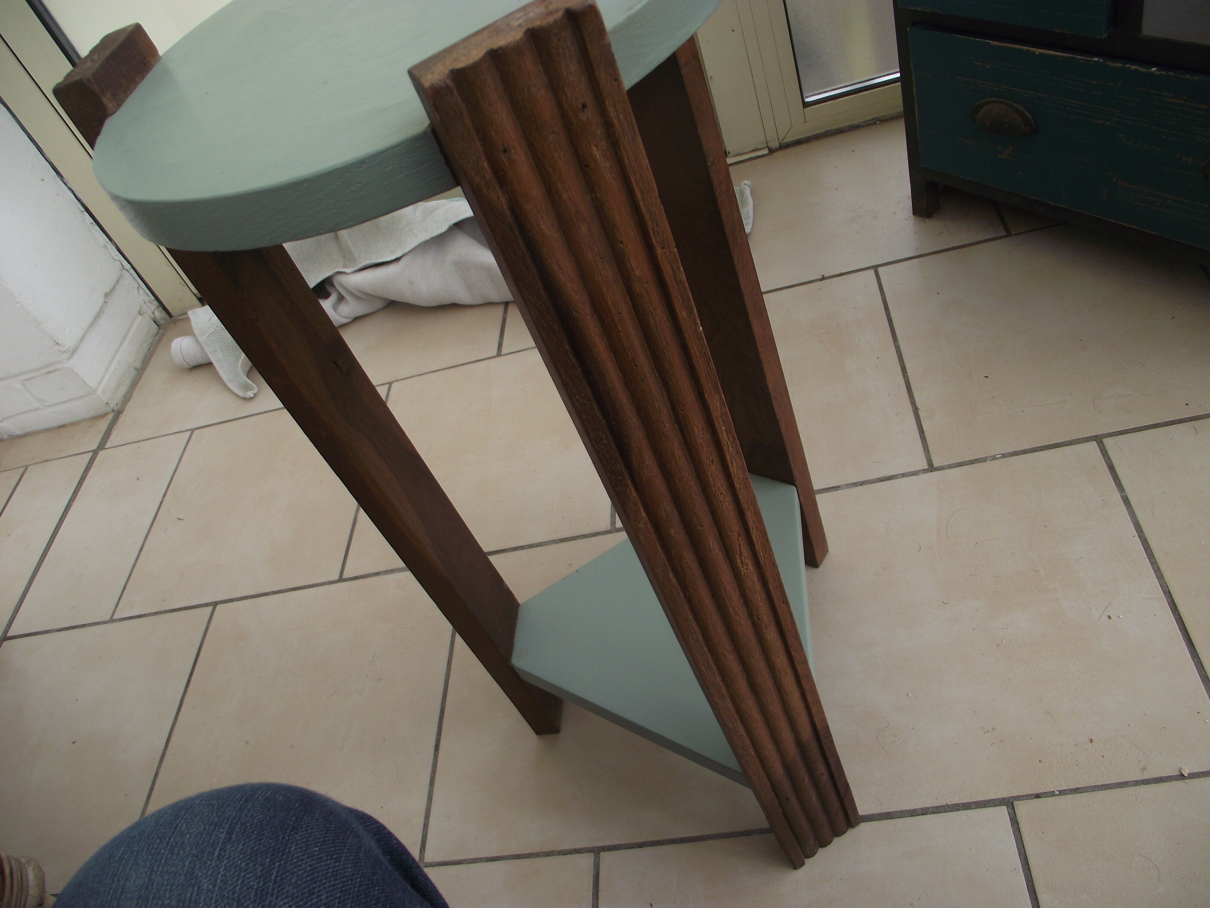 Healed art deco solid oak