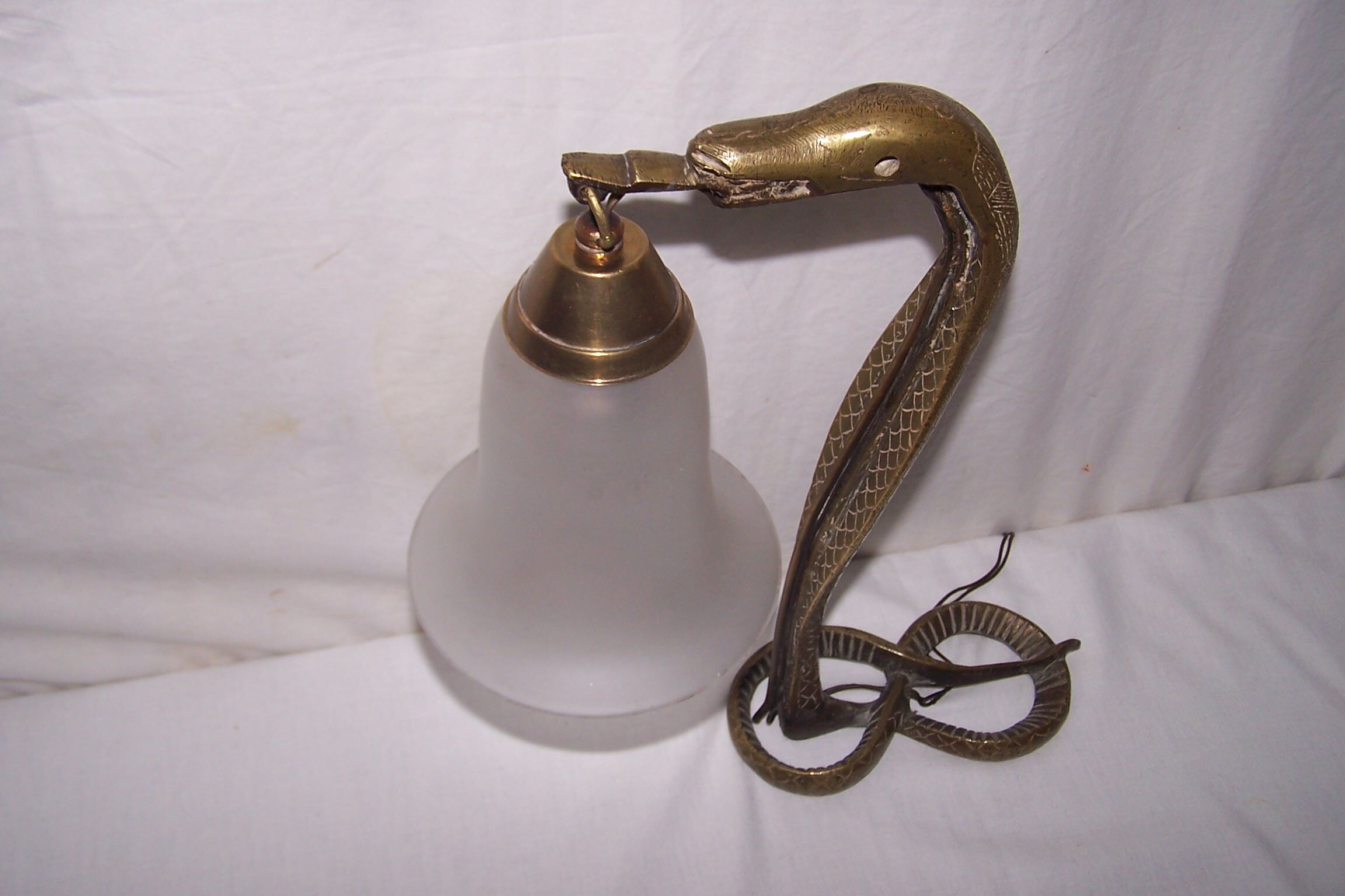 Bronze cobra lamp art deco
