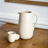 Ceramic pitcher mediterranea speckled - oustao