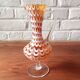Vintage Murano style amber glass vase