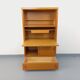 Vintage oak wood secretary bookcase storage furniture
