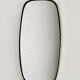 Rearview mirror and free form from the 50s - 60s on gold frame