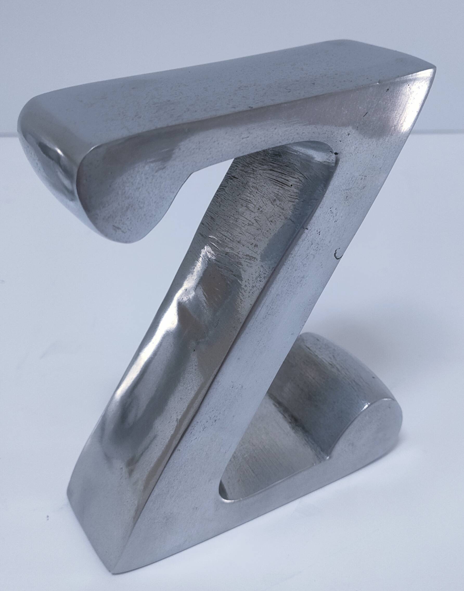 Paire de serre-livres "A" et "Z" en fonte d'aluminium