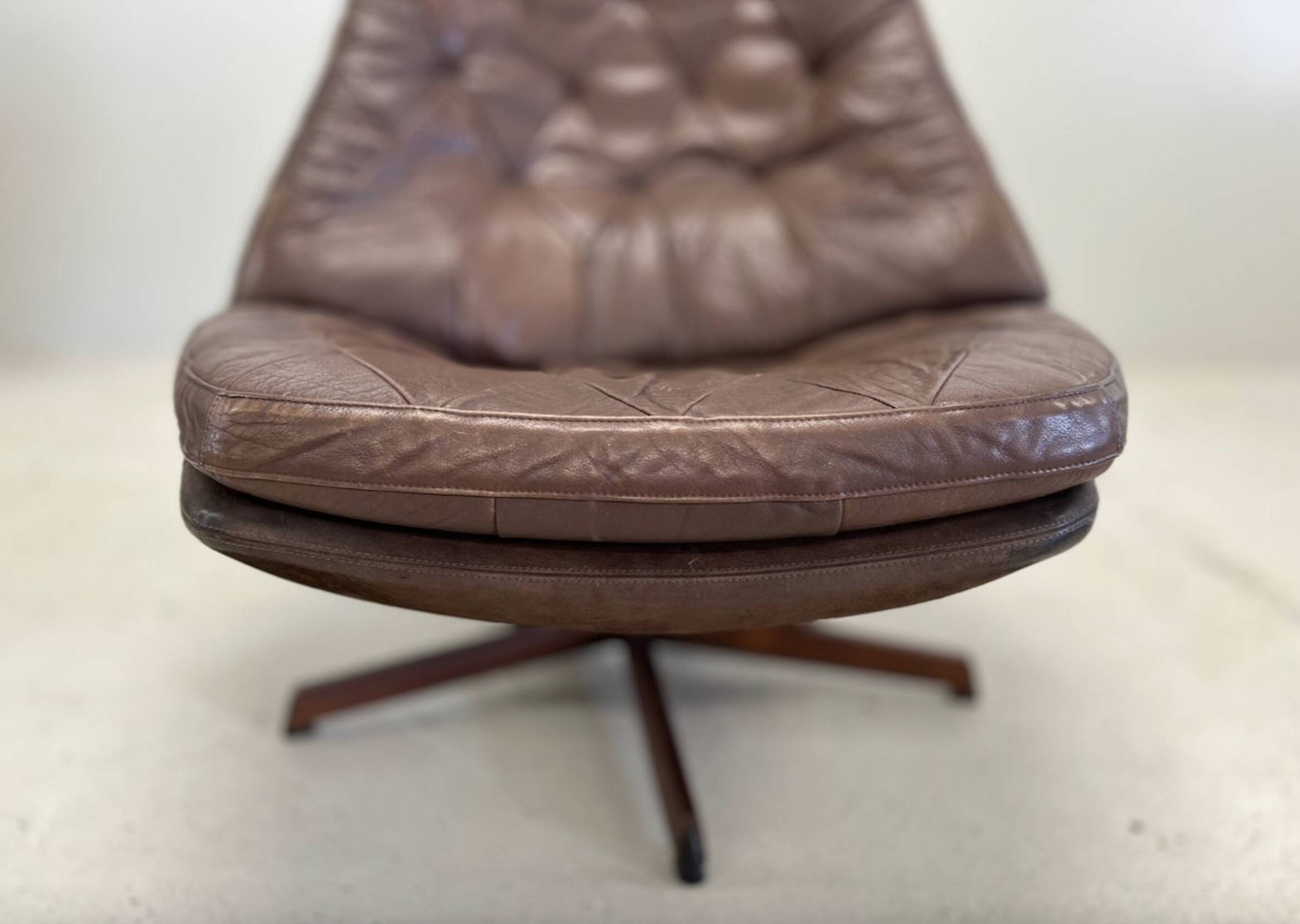 Vintage Danish Reclining Lounge Chair By Madsen & Schübel, 1970S