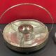 Hors d'oeuvre server, sweets, aperitif in Art Deco silver metal