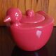 Zoomorphic sugar bowl in ceramic. 80's