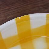 Set of 4 Digoin Sarreguemines Scottish yellow soup plates