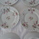 8 flat plates Haviland 426112 Sylvie flowers small roses Limoges