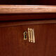 Restored teak cylinder desk