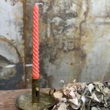 Brass hand candle holder