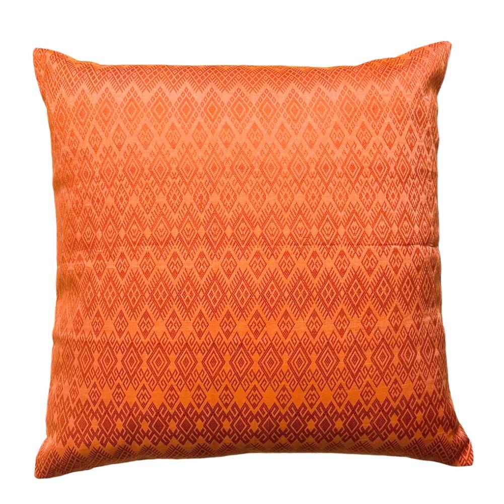 Orange Kachin cushion