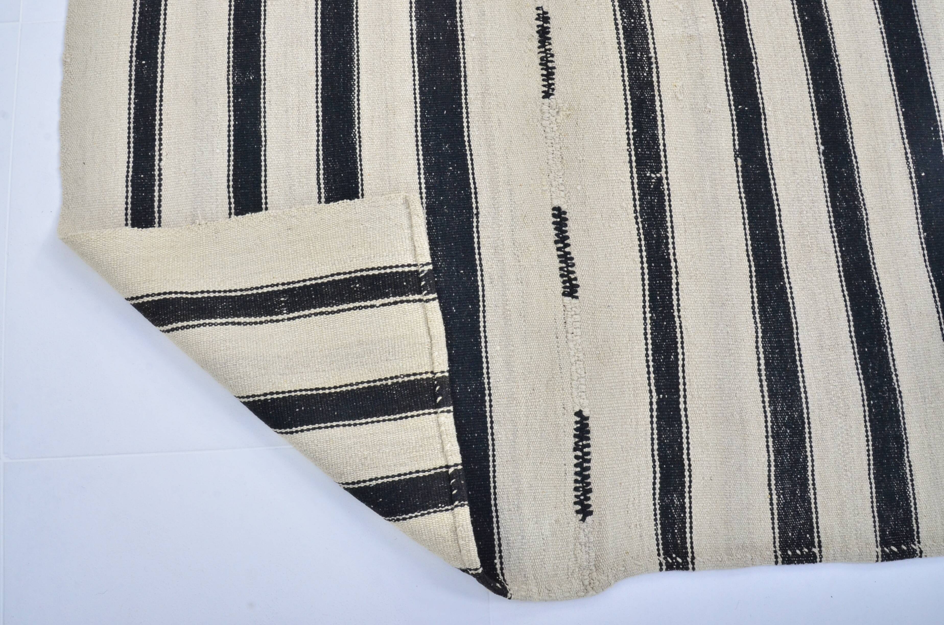 Vintage Stipe Anatolian Kilim Rug sku 3392