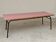 Large canteen table in pink formica and metal.