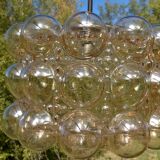 Hanging lamp bubble glass Helena Tynell for Limburg