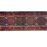Vintage Turkish Oushak Handwoven Rug 70x335 cm