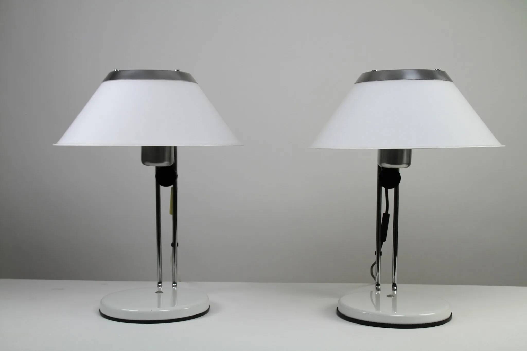 Pair of “Mars” Table Lamps, Model 5937 – Per Sundstedt for Ateljé Lyktan, Sweden, circa 1970s–1980s