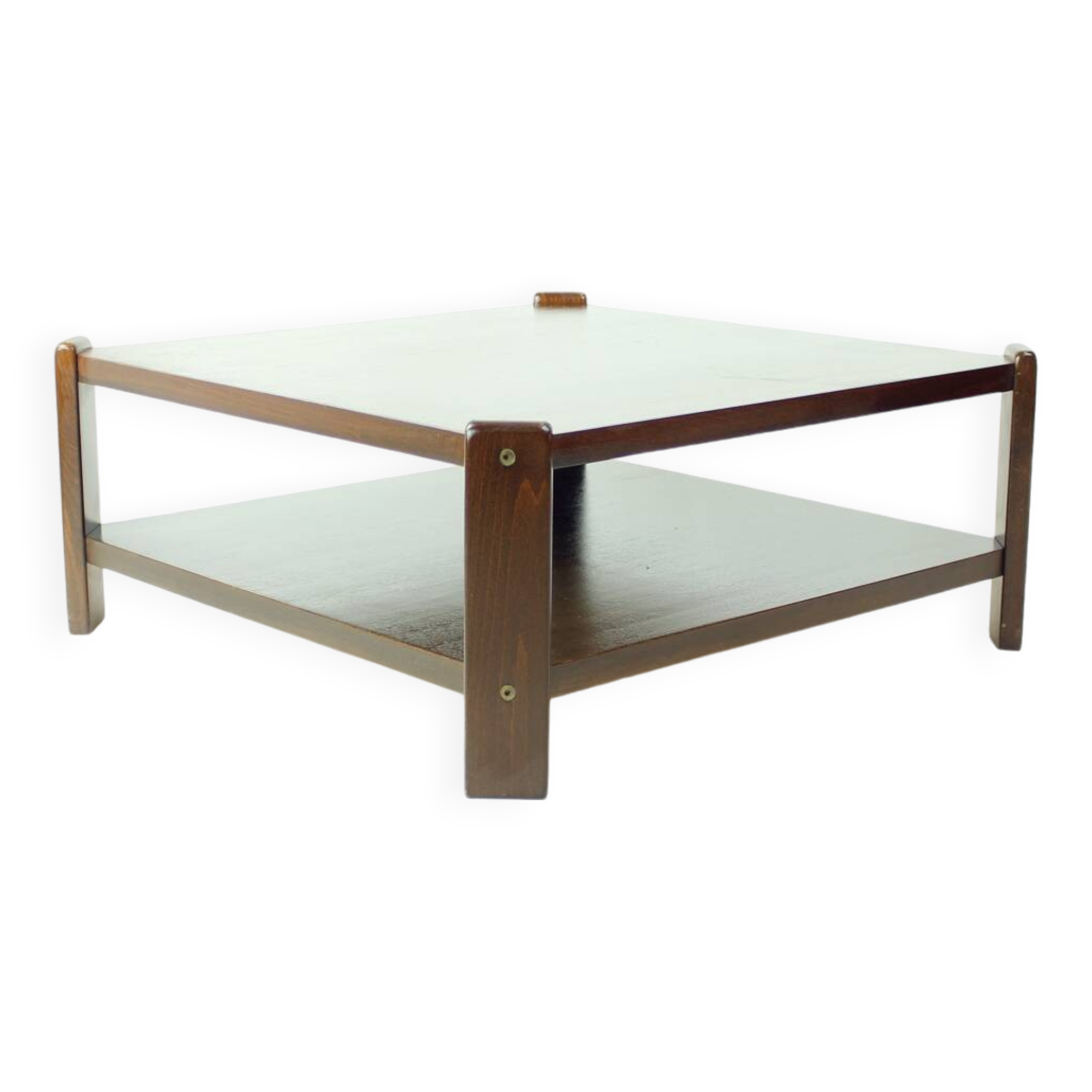Table basse en hêtre, Hikor Pisek Tchécoslovaquie années 1980