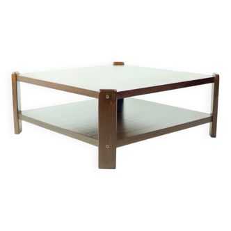 Table basse en hêtre, Hikor Pisek Tchécoslovaquie années 1980