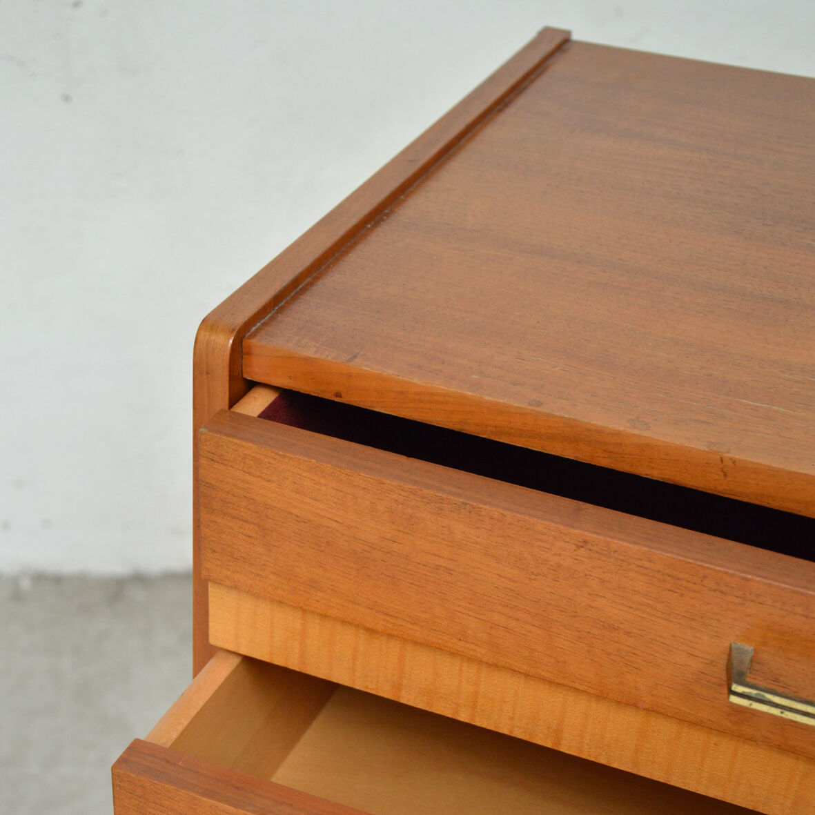 Scandinavian sideboard compass feet 1960s