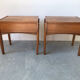 Pair of wooden bedside tables, circa 1950