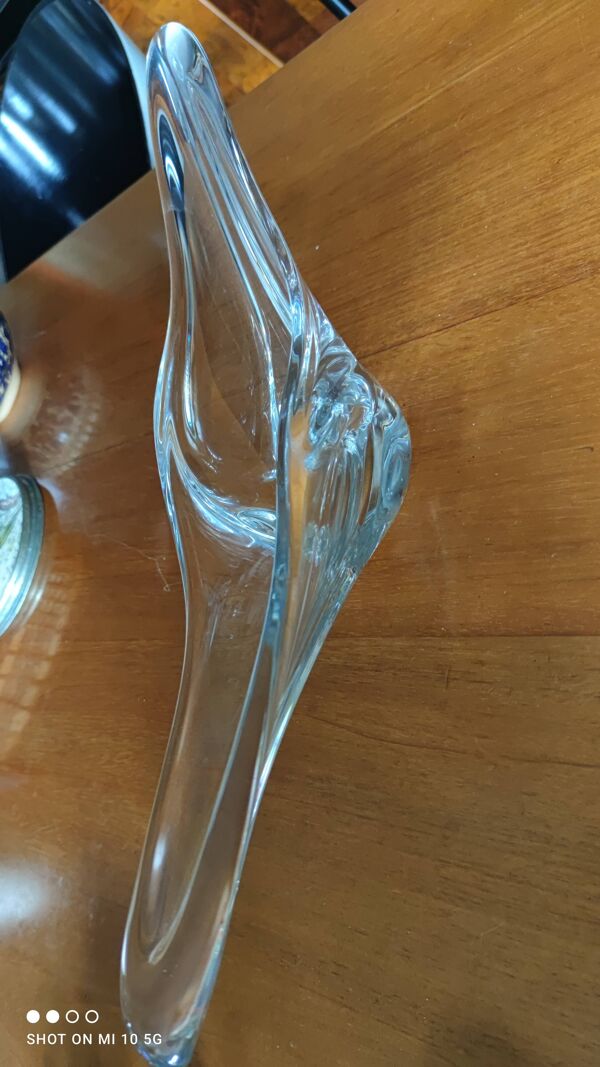 Coupe à fruits en cristal de la maison Daum France