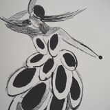 Sonia delaunay: spanish dress - signed lithograph