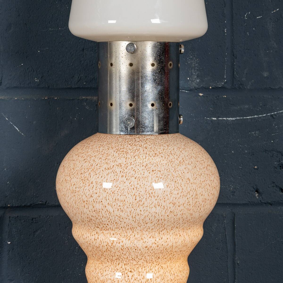 Vintage italian birillo table lamp by carlo nason for mazzega, murano c1970