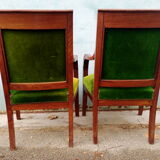 Pair of armchairs period resrauration