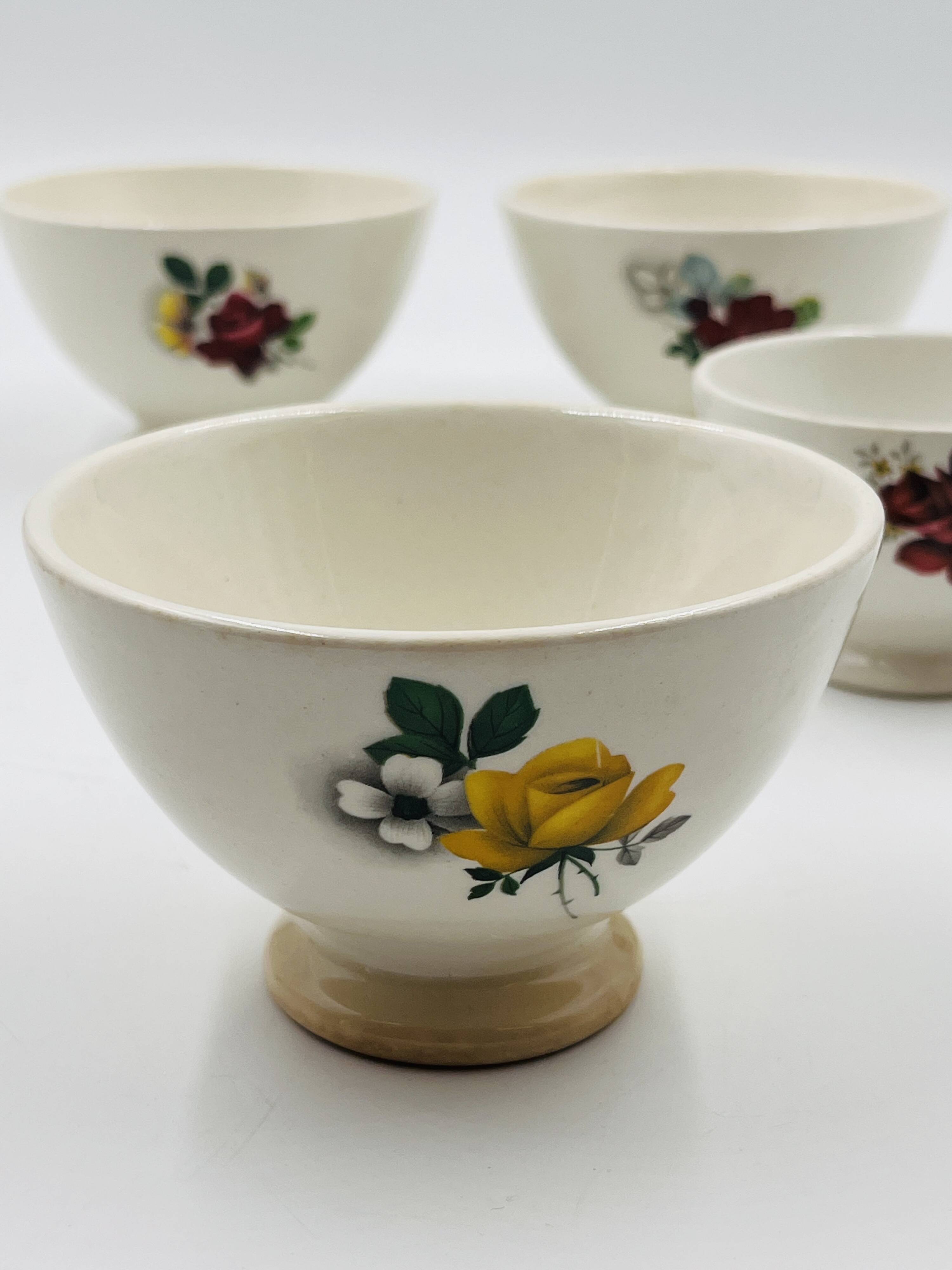 Set of 5 Boch Frères Keramis bowls