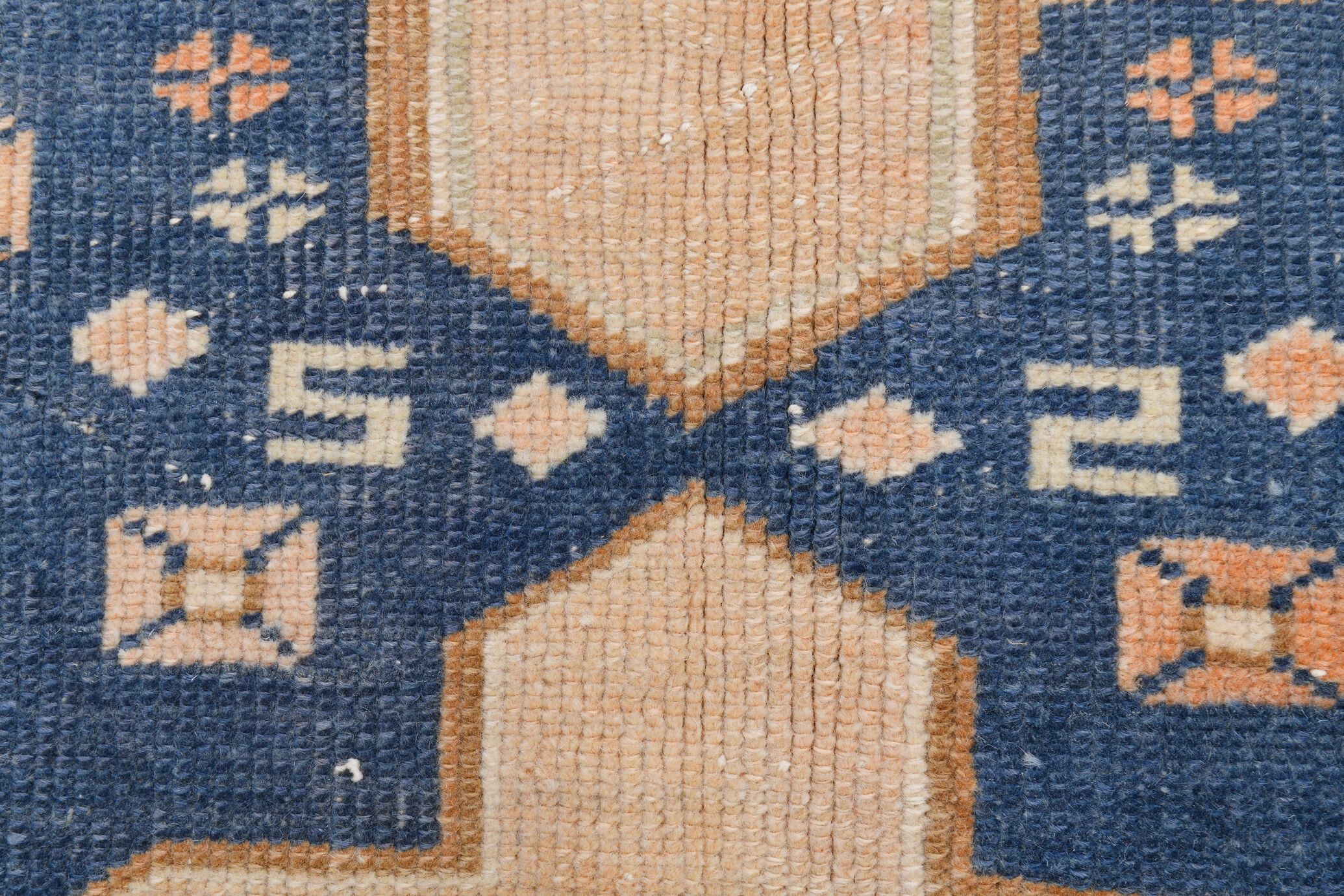 Handmade blue oushak rug 280x167cm