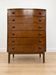 Commode haute en acajou danois vintage des années 1960.