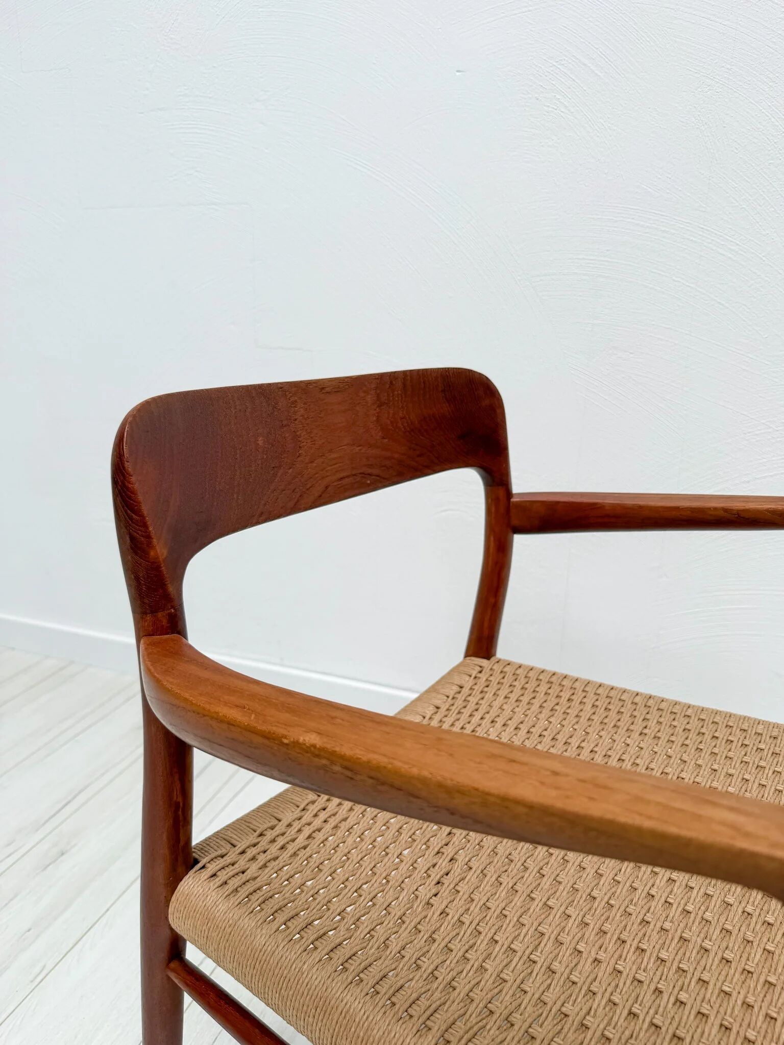 1960s vintage Danish teak dining armchair model 56 by Niels Otto Møller
