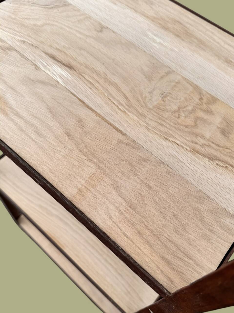 Antique workshop furniture, industrial shelving