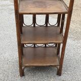 Rattan side table