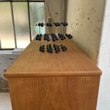 Teak-enfilade storage cabinet