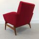 DANISH DESIGN ARMCHAIR IN WOOL & TEAK WOOD, 1970S