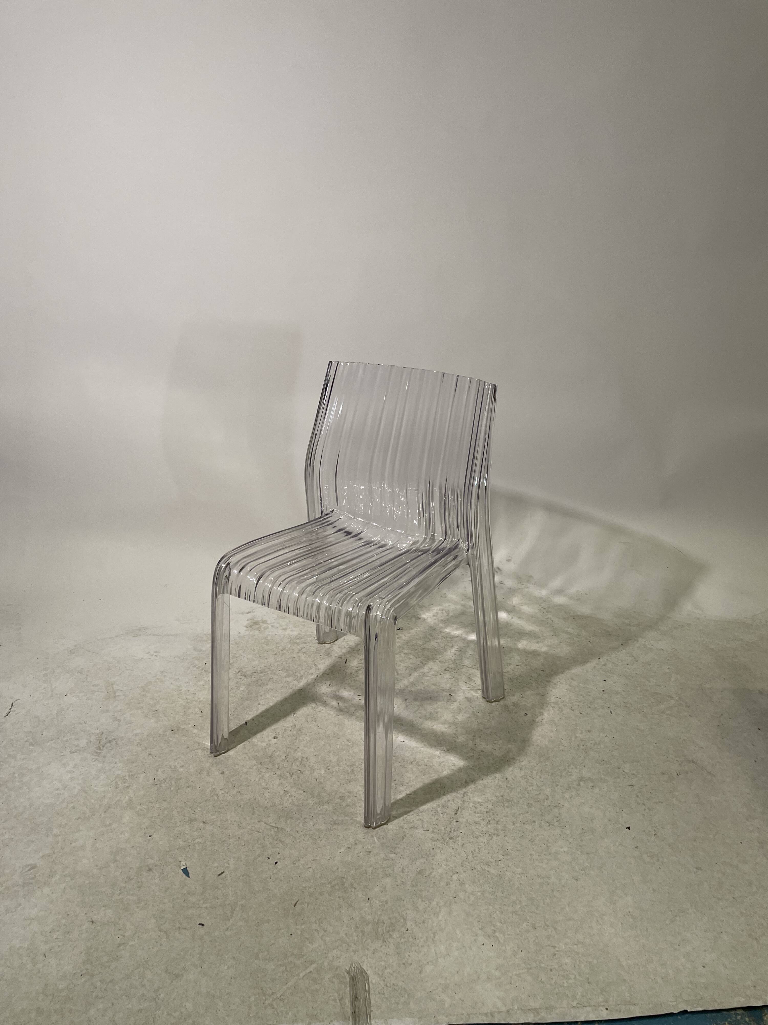 Set of 4 Frilly chairs by Particia Uquiola for Kartell