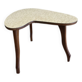 Petite table d’appoint tripode forme haricot – esprit années 50/60