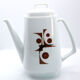 Seventies coffee maker in Sologne porcelain